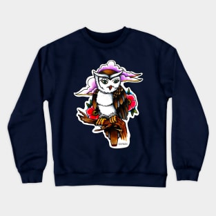 Traditional Owl Crewneck Sweatshirt